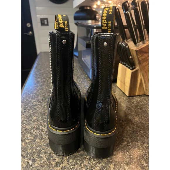 New Dr. Martens Distressed Chelsea Platform Boots - Picture 3 of 10